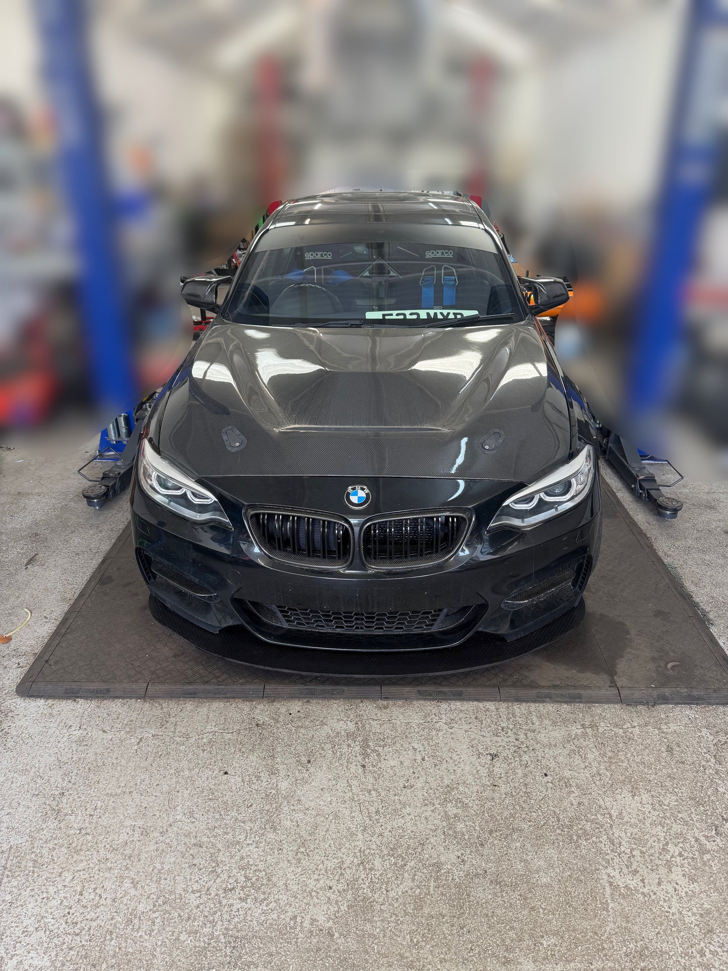 BMW M235/240i chassis mounted splitter