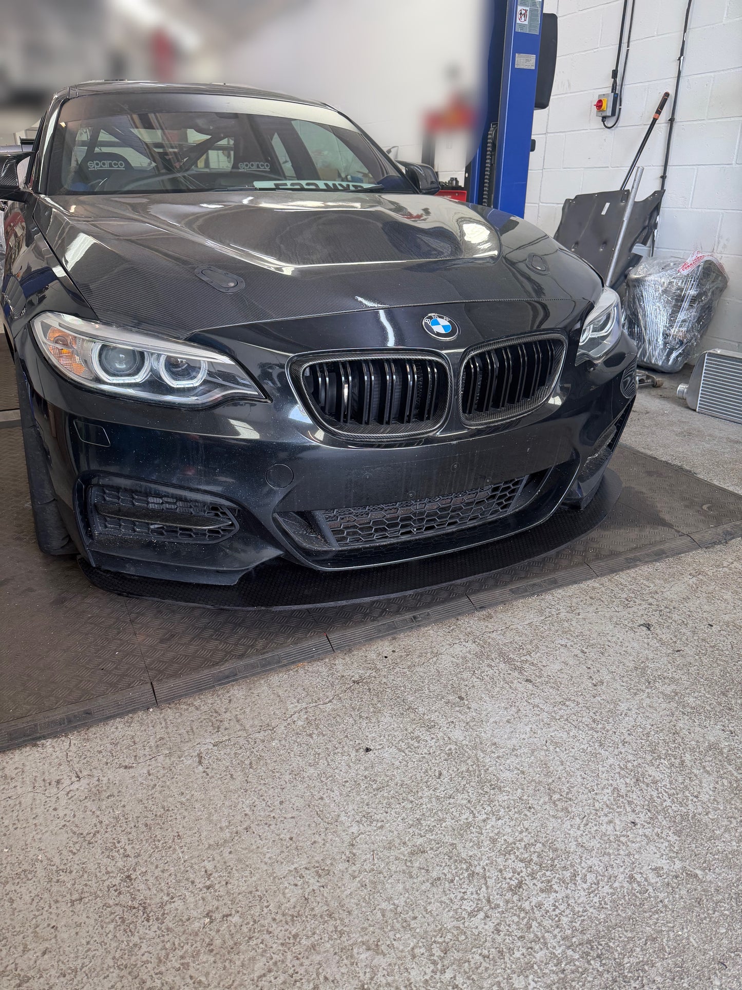 BMW M235/240i chassis mounted splitter