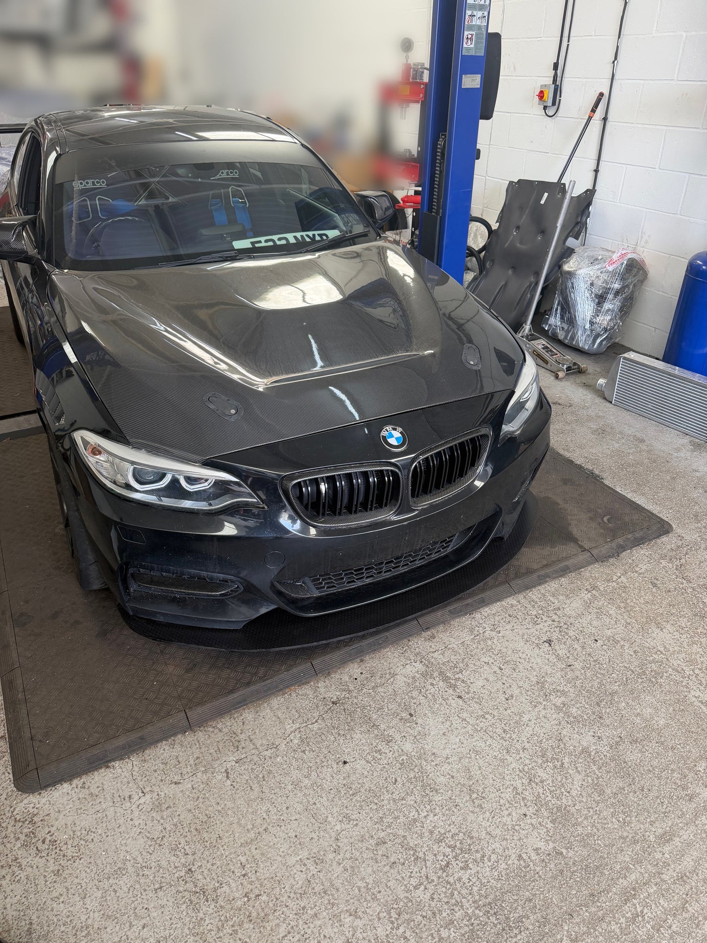 BMW M235/240i chassis mounted splitter