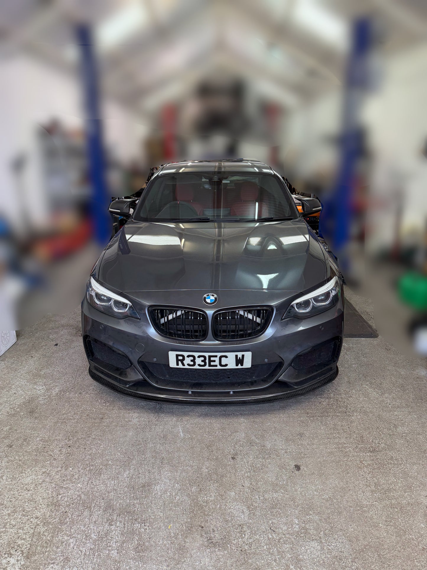 BMW M235/240i chassis mounted splitter